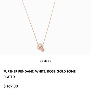 Rose gold Swarovski necklace/ excellent condition